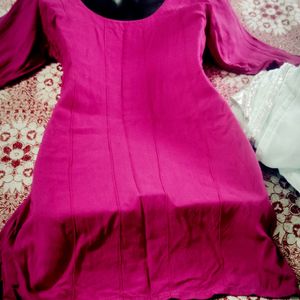 Short Kurta Dark rose Colour