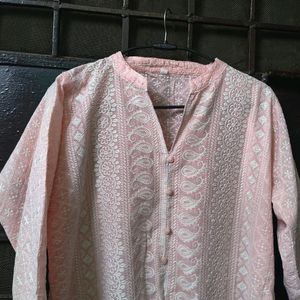 Pathani Chikenkari Kurta