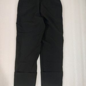 Dark Black Ankle Length Trousers