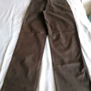 Branded Brown Colour Cotton Trousers