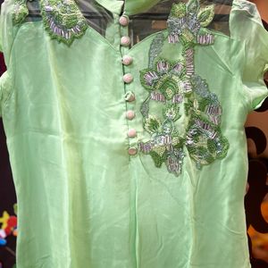 Stright Fit Hand Work Kurta