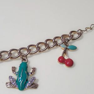 Tropical Zest: Imported Charm Bracelet