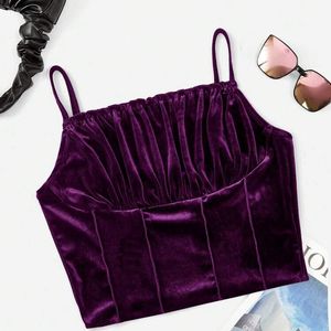 Shein Cami Top Velvet