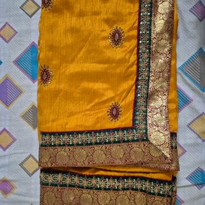 Womens saree Banarsi silk