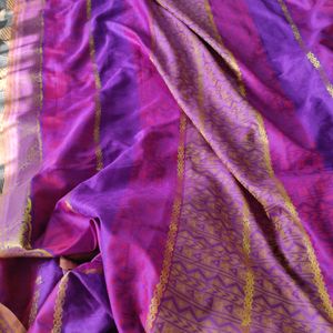 Purple Silk Saree