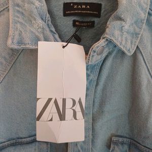 Zara Denim Jacket With Tag