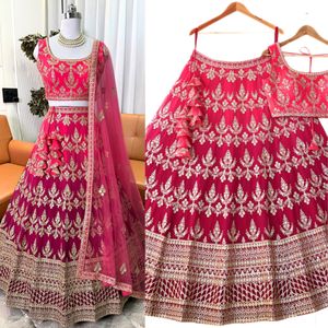 Shadded dark Pink lehenga