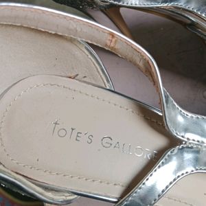 TOTE'S GALLORE Stylish Silver Heel(39)