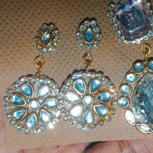 Hand Made Kundhan Earrings