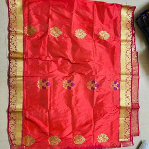 new paithani banarsi saree with blouse piece