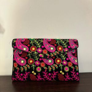 Hand embroidered Clutch