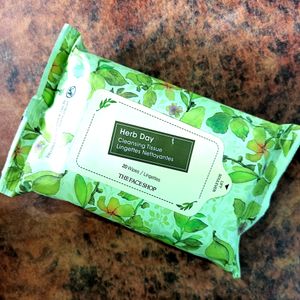 Herb Day Cleansing Tissue 20 Wipes