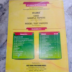 10th Class Sample Paper