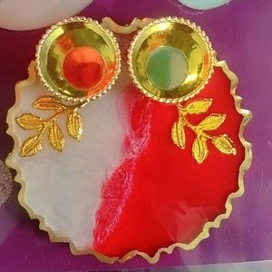 Resin Mini Rakhi Platter