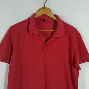 Red Polo T-Shirt For Men's