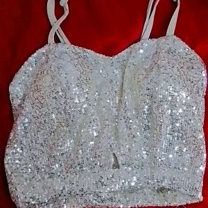 Sequence Bralette Top  white