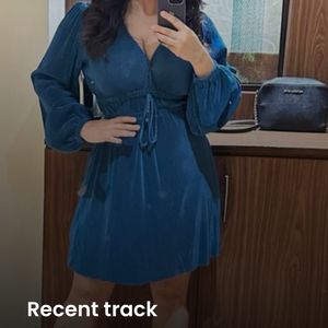 zara blue dress