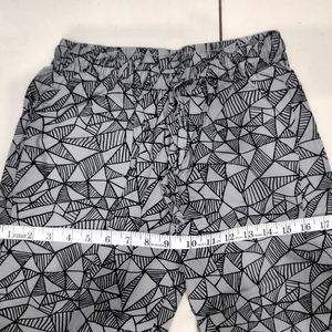 Grey Geometric Pajama Pants