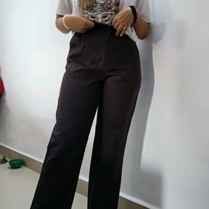 Grey Parralel Formal Trousers