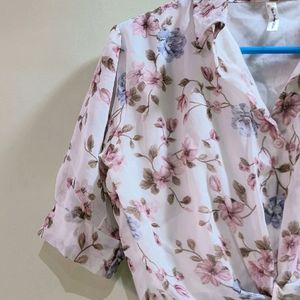 Floral Crop Shirt