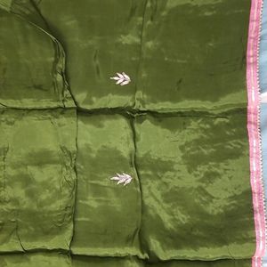 Pure Upada  Silk Jaipuri Suit