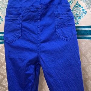 Blue Jegging Style Trouser