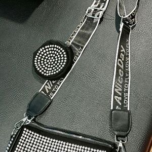 Rhinestone sling Bag You Can Use This As a Handbag