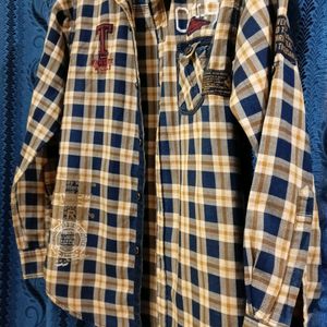 Boys Branded Check Full Shirt.