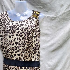 2.18.8 CUTE CHEETAH PRINT ONE SIDE RUCHED