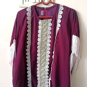 Heavy Embroidery Kaftan Dress