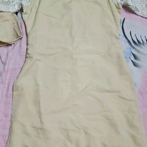 Cream Kurta Salwar Suit