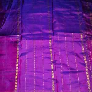 Pure Kanchi Pattu Saree 💜💛