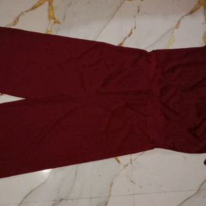 Maroon Jumpsuit For Women