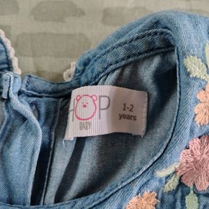 18-24 Months Blue Denim Dress