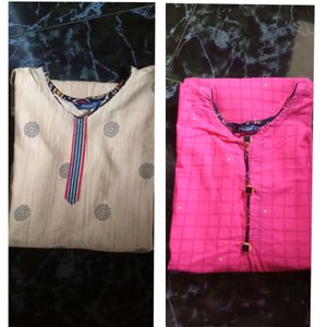 Combo Of 2knee Length Kurtas