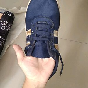 Blue Canvas Shoes