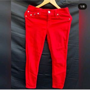 True religion red jeans