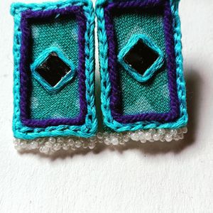 Handmade Fabric Boho Earrings