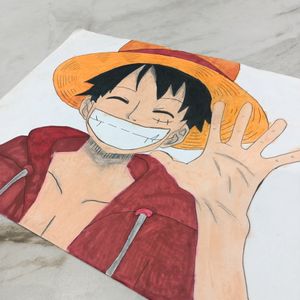 Anime Handmade Luffy Drawing