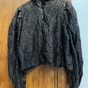 Black With Gilden Print Shirt