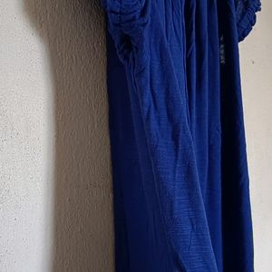 Blue Off Shoulder Dress