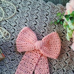 Crochet Bow Clip 🎀