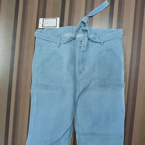 W-28 Size-34 Straight Women Denim Jeans