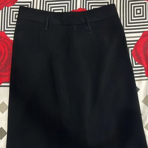 Allen Solly Formal Black Skirt