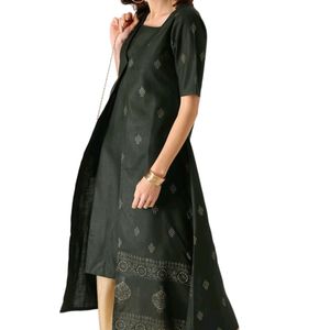 Libas Sleeveless Kurta With Shrug For Women