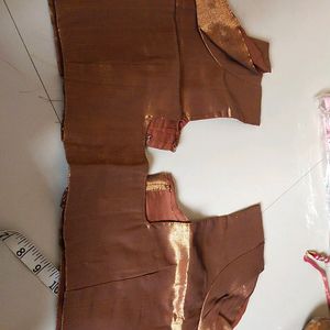 Stictched Brown Color Blouse