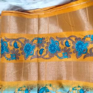 New Chendri Silk Saree Not used