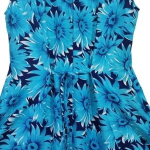 Blue Sunflower Dress