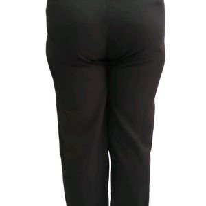 Solid black formal pant