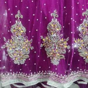 Heavy Work Purple Anarkali Kurta Set